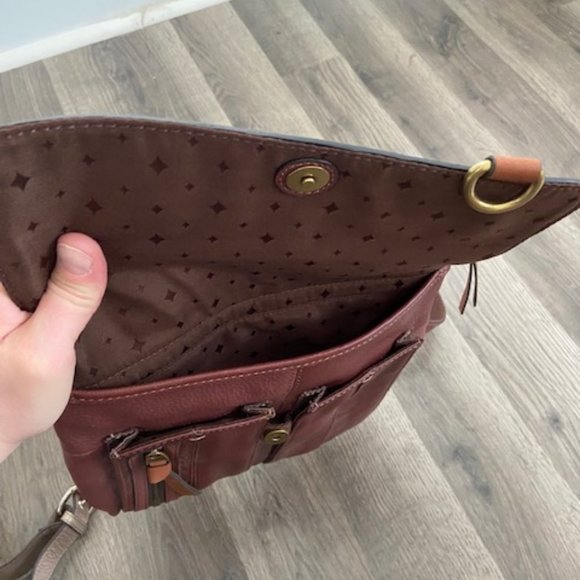 Fossil LEATHER crossbody bag - Picture 7 of 8